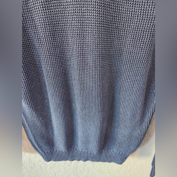 Tommy Bahama Men's Blue Half Zip Up Sweater Size Large - Picture 7 of 7